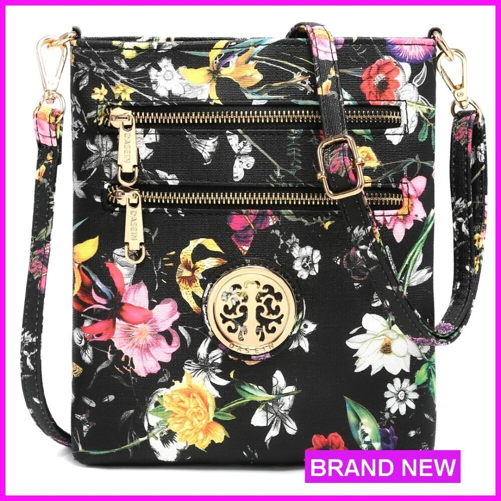 Lightweight Crossbody Bag Multi Zipper Pockets Adjustable Strap Chic Minimal